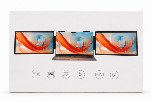 Portable Dual-Screen Laptop Monitor Extender