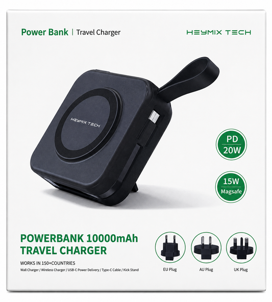 HEYMIX TECH 10,000mAh Power Bank