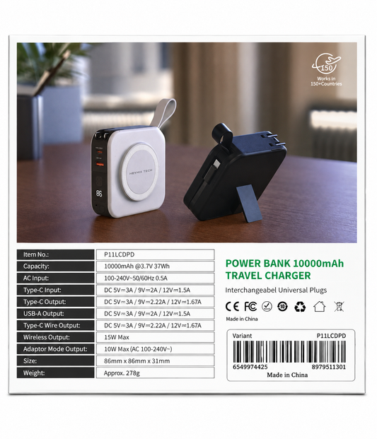 HEYMIX TECH 10,000mAh Power Bank