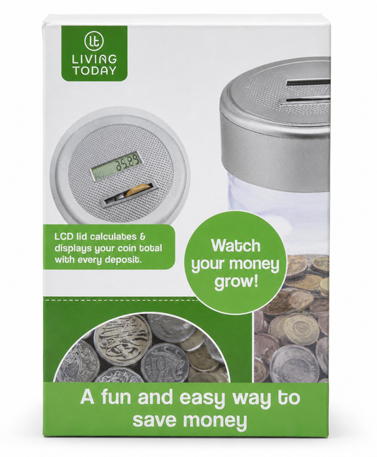 Digital Coin Counting Money Jar