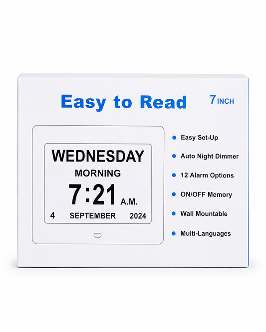 7-Inch Easy-to-Read Digital Calendar