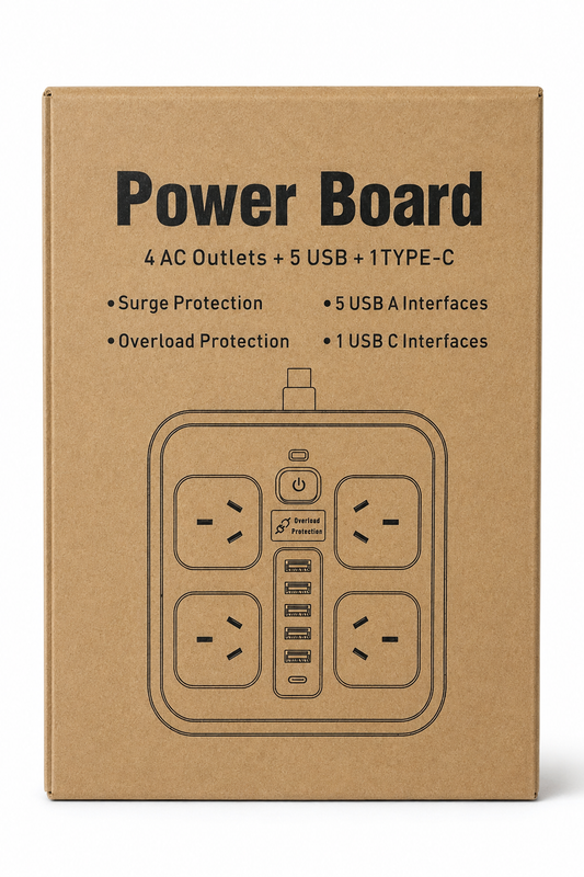 4 AC Outlets- 5 USB-A & 1 USB-C