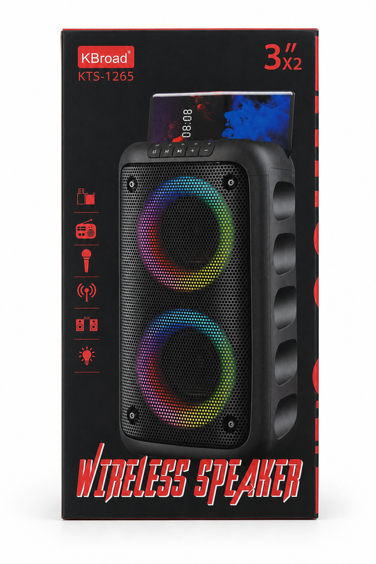 Wireless Speaker with RGB Lights