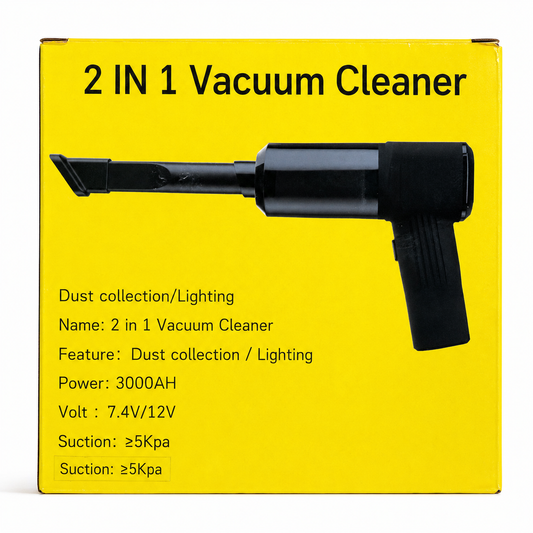 2-in-1 Cordless Handheld Vacuum Cleaner with LED Light