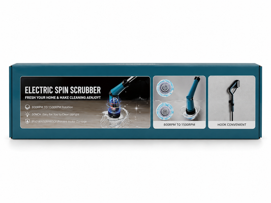 Electric Spin Scrubber – 8-in-1 Cleaning Brush
