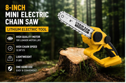 8 Inch Mini Electric Chain Saw